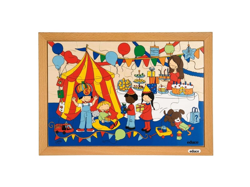  Educo enfants - fête  24 pièces de puzzle 8719924037833 - Conforama A