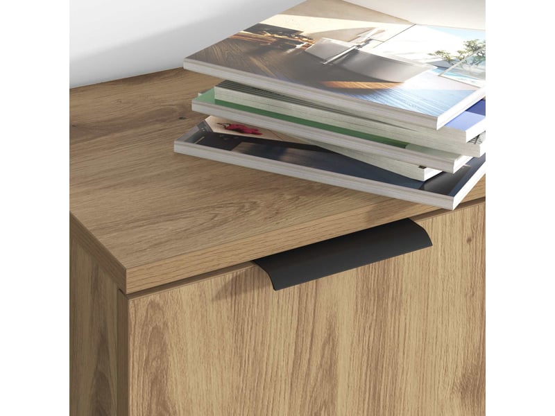  Buffet - bahut - meuble de rangement 3 pc chêne artisanal 120 x 30 x 70 cm bois d'ingénierie  - Conforama D