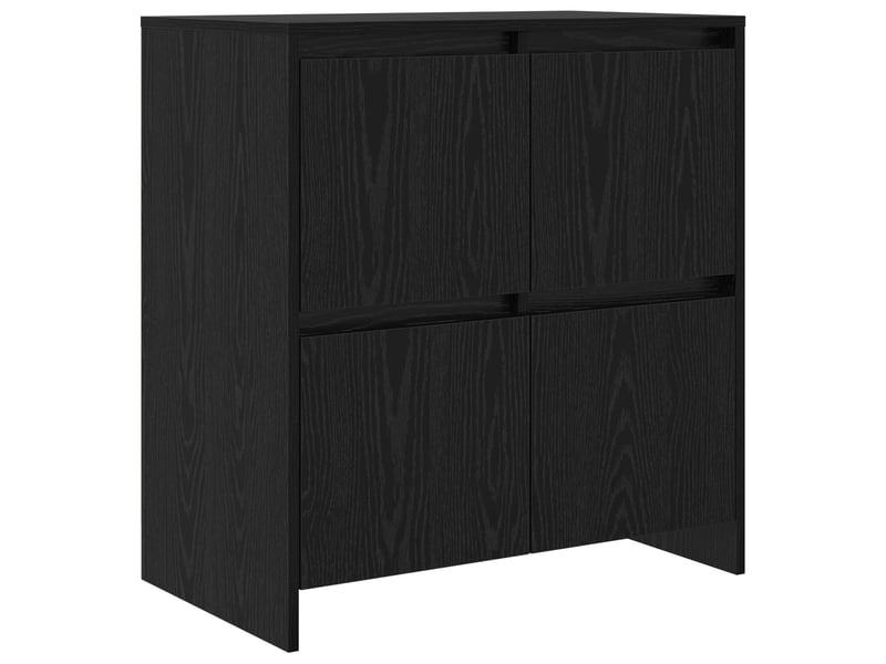 Buffet - bahut - meuble de rangement 2 pc chêne noir 70 x 41 x 75 cm bois d'ingénierie - Conforama E