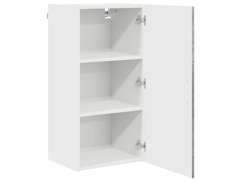 Meuble mural de cuisine | armoire de cuisine gris béton 40x31x80cm shl1651 - Conforama E