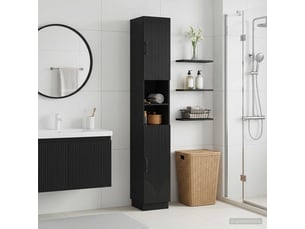 Colonne de salle de bain avec étagère ouverte hoorn noir