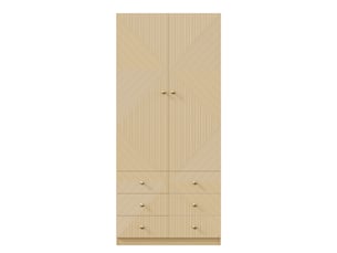 Armoire 2 porte(s) coulissante  6 tiroir(s) <strong></strong> <strong>OPULERANE TRADING LTD</strong> coloris naturel largeur 50 cm