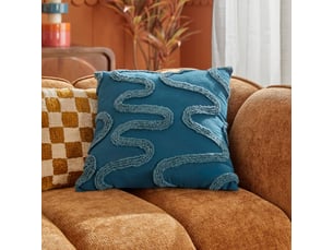 Coussin homy carré 45x45cm bleu