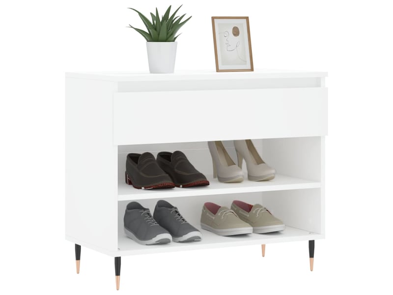  Meuble à chaussure | armoire à chaussures blanc 70x36x60 cm bois d'ingénierie shl9427  - Conforama C