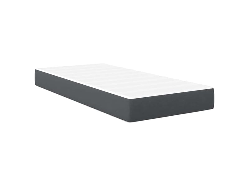 Lit simple- lit adulte - matelas de lit avec matelas gris 80 x 200 cm tissu - Conforama A