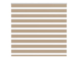 Store zèbre, store de fenêtre marron sable largeur du tissu 155,9cm polyester cf48794