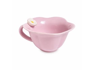 Petite tasse en céramique, fleur rose, 220 ml