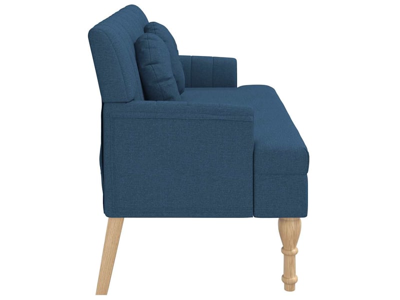  Banc chambre avec coussins bleu 113x64,5x75,5 cm tissu  - Conforama D