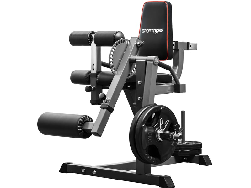  Machine d’extension et flexion des jambes 100x90x105 cm réglable métal gris  - Conforama A