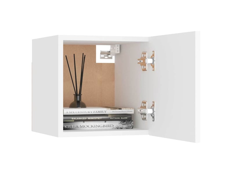  Ensemble de meubles tv 6 pcs blanc bois d'ingénierie shl13105  - Conforama E