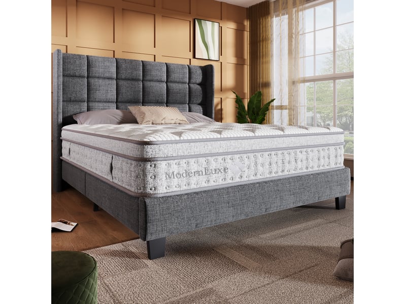Matelas 140x200 cm à ressorts ensachés et mousse froide, 7 zones, h3 - Conforama E