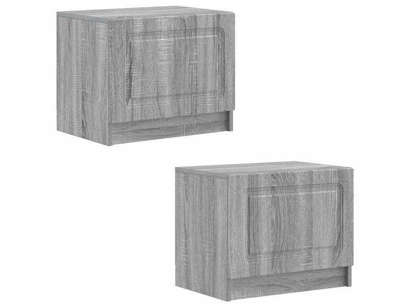  Meuble tv - banc tv - meuble de rangement sonoma gris bois d'ingénierie  - Conforama D
