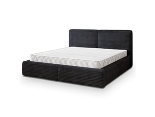 Lit coffre 180x200 cm MASSENO coloris noir