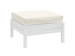 Coussin de palette, coussin de chaise, coussin de canapé crème mélangé 60x60x9,5 cm tissu cf55343