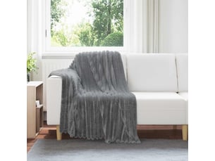Plaid canapé gris foncé 150x130 cm 0.51 kg polaire