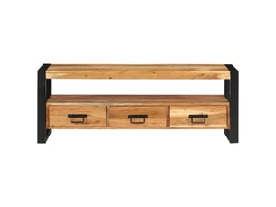 Meuble tv coloris marron 120 cm <strong></strong>  <strong></strong>