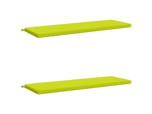 Lot de 2 coussins de banc, coussins d'assise soest 100 % polyester vert vif. Cf57610