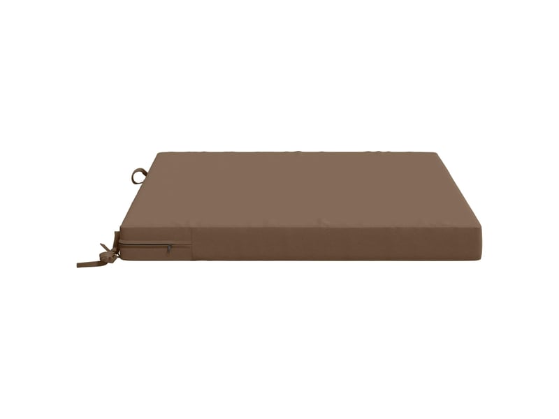  Lot de 4 coussins de siège, coussins d'assise soest 100 % polyester taupe cf60573  - Conforama D