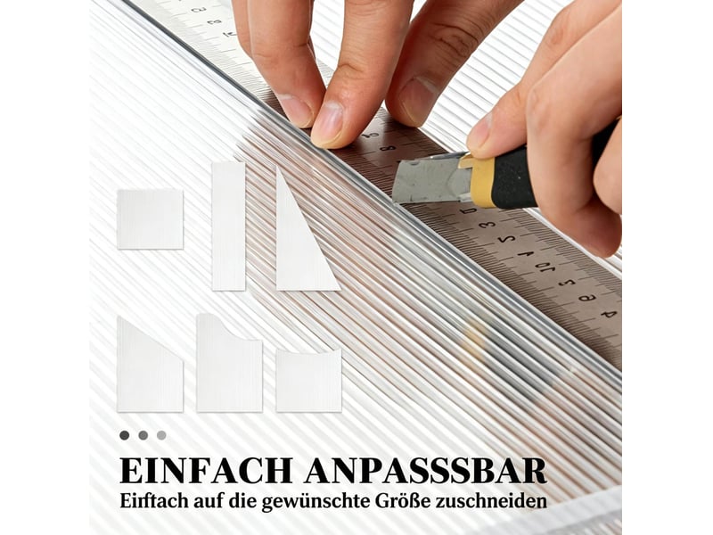 Panneaux en polycarbonate alvéolaire 120 x 60 cm – transparent – lot de 10, anti-uv, épaisseur 4 mm - Conforama E