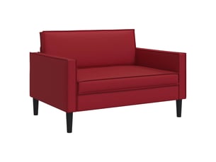 Fauteuil fixe VIDAXL Simili rouge