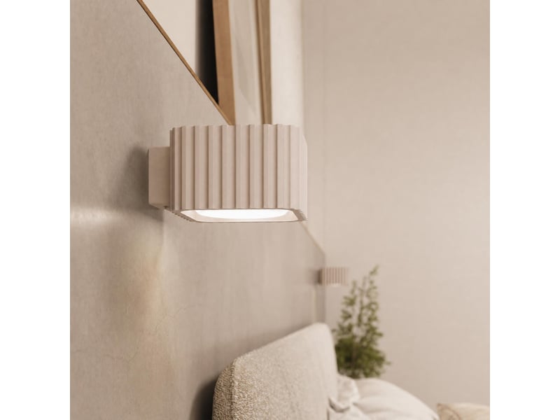  Plafonnier riff 2 taupe gx53 aluminium moderne 8x20.5x10cm SL.3040 - Conforama D