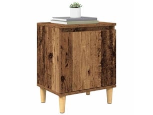 Table de chevet - cabinet de chevet - table de nuit bois ancien 40 x 30 x 50 cm bois d'ingénierie
