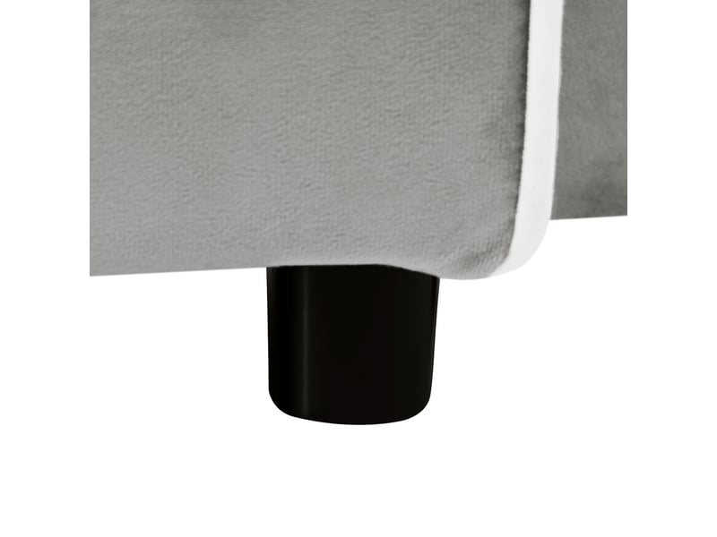  Fauteuil convertible lit 1 place velours gris anthracite extensible 3 positions rangement intégré 83x167x76 cm  - Conforama E