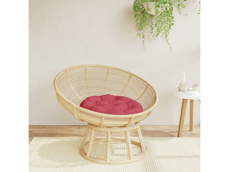  Coussin rond, coussin d'assise rouge bordeaux ø 60 x11 cm tissu oxford cf56629  - Conforama B