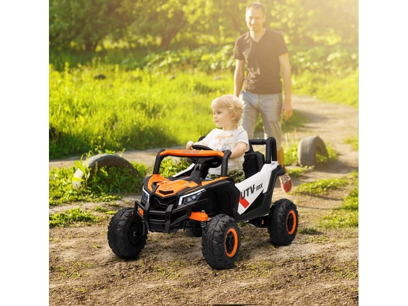  Voiture électrique enfant 12 v 96x61x56 cm télécommandée orange  - Conforama B