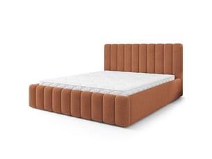 Lit coffre 120x200cm <strong>MASSENO</strong> <strong></strong> coloris cuivré