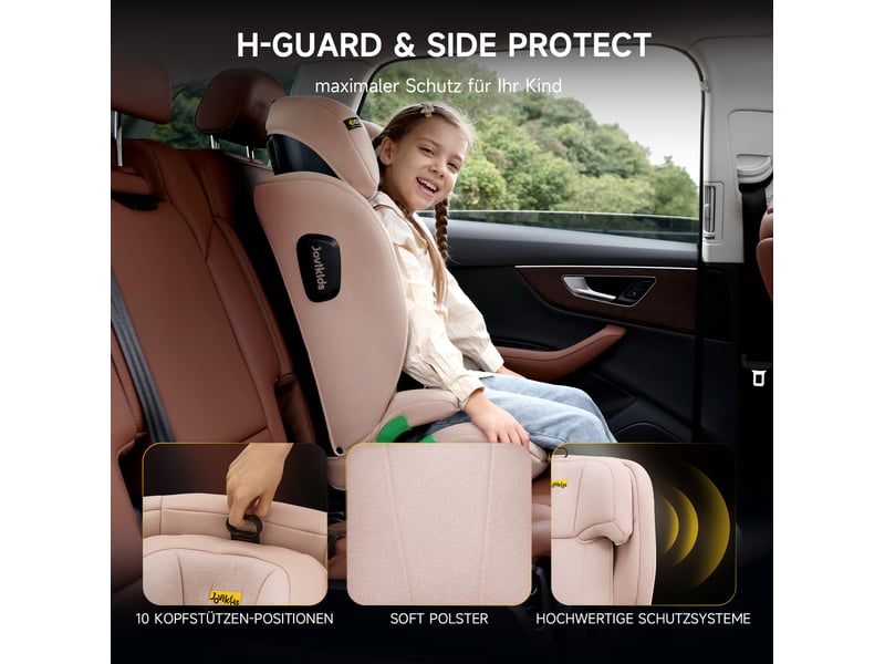  Siège auto enfant i-size r129 isofix rose 100-150 cm avec dossier réglable  - Conforama E