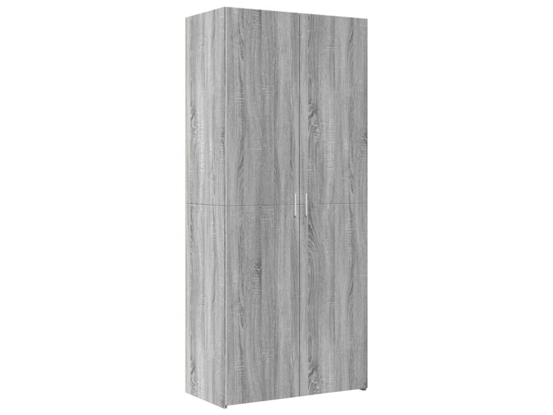 Buffet haut - bahut - meuble de rangement sonoma gris 80x42,5x249 cm bois d'ingénierie - Conforama D