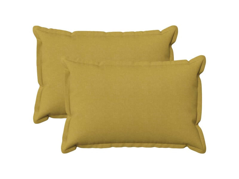 Lot de 2 coussins, coussins décoratifs houten vert clair lin synthétique cf56509 - Conforama B
