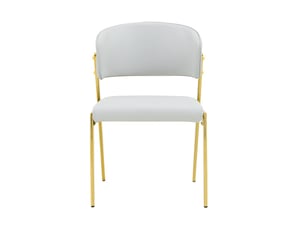 Ensemble 2 chaises salle à manger modernes – piètement métallique, assise et dossier rembourrés, solides
