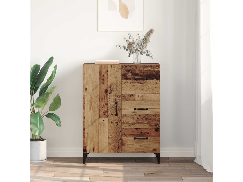 Buffet - bahut - meuble de rangement bois ancien 69,5 x 34 x 90 cm bois d'ingénierie - Conforama D