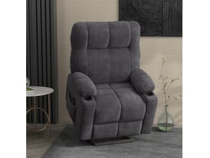 Fauteuil relax électrique  <strong>BEAOK</strong> Polyester gris