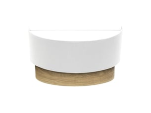 Applique murale fabrilamp tania blanc bois clair 1 x e27 15x30x16 cm