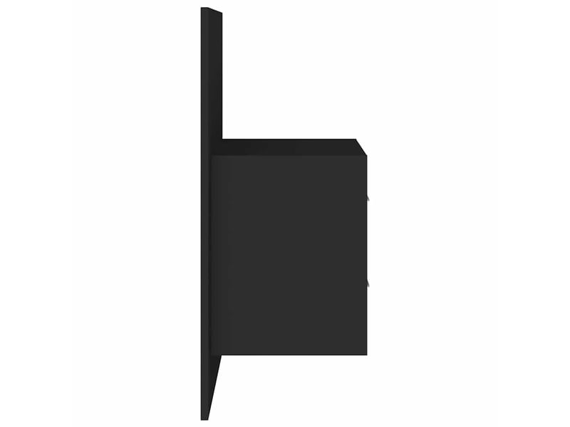  Table de chevet - cabinet de chevet - table de nuit murale noir  - Conforama D