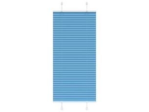 Store plissé, store de fenêtre bleu 65x150 cm largeur du tissu 64,4 cm polyester cf46799