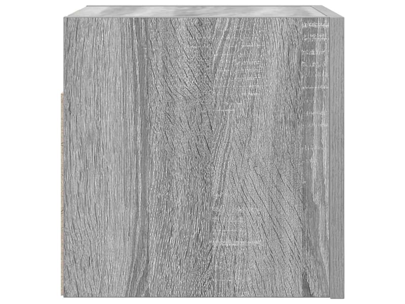  Meuble tv - banc tv - meuble de rangement mural sonoma gris 30,5x30x30 cm  - Conforama E