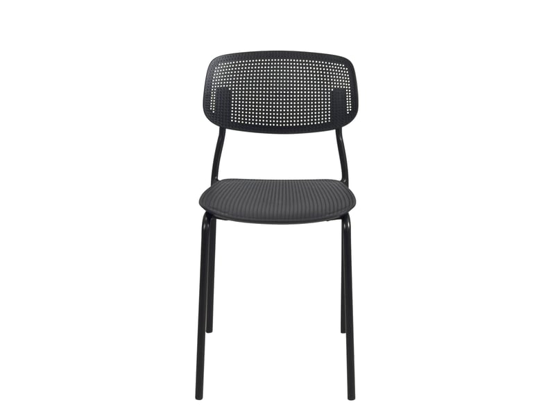  Lot de 4 chaises de cuisine empilables aza noires 482-AZA-NOIR - Conforama D