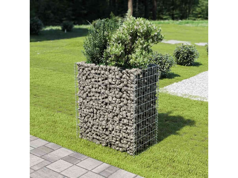  Jardinière - lit surélevé à gabion acier galvanisé 90x50x100 cm  - Conforama B