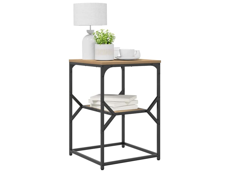  Table de chevet chêne artisanal 41 x 40 x 60 cm  - Conforama C