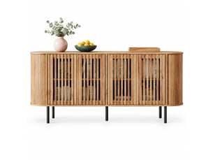 Buffet 4 porte(s)   CHICFURN  - 160 cm coloris naturel 