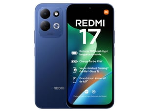 Smartphone 4g redmi 17 bleu 6.9 pouces 120hz 7500mah charge 45w 4gb 256gb 50mp ip64