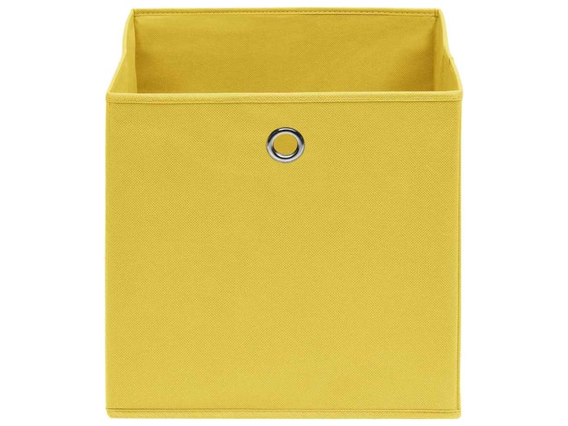  Boîtes de rangement 10 pcs tissu intissé 28x28x28 cm jaune  - Conforama C