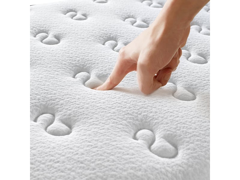  Ensemble matelas en mousse + sommier avec lattes larges 140x190cm, epaisseur du matelas 22cm  - Conforama D