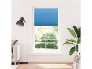 Store plissé, store de fenêtre bleu 105x200 cm largeur du tissu 104,4cm polyester cf46778