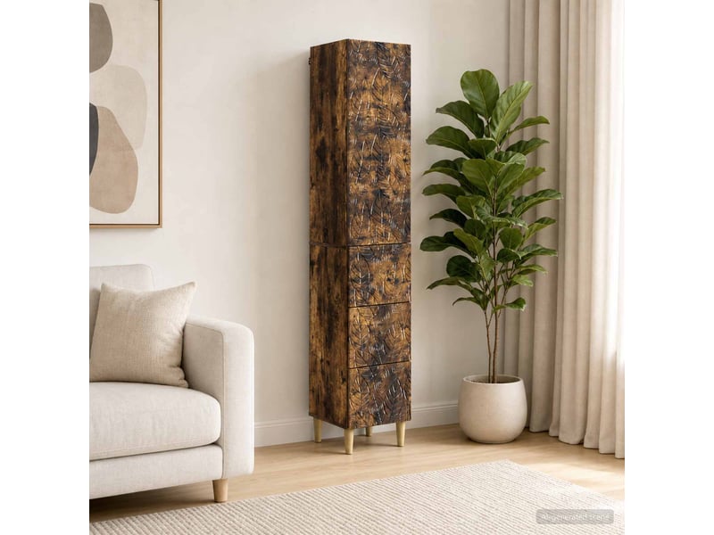 Ensemble de meubles 2 pcs, rangement de salon 33 x 34,5 x 90 cm bois d'ingénierie shl4852 - Conforama B