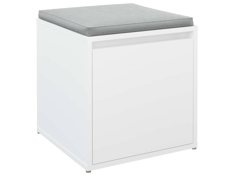  Boîte de rangement bureau blanc 40,5x40x40 cm bois d'ingénierie  - Conforama D